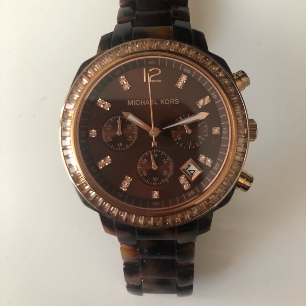 Michael Kors Brown Tortoise Shell Watch